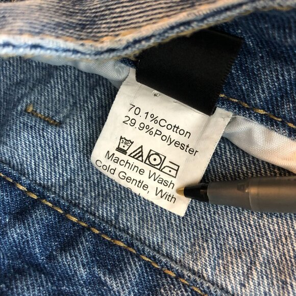 Shein Womens Denim Shorts Cuffed High Rise 2XL - Picture 4 of 4